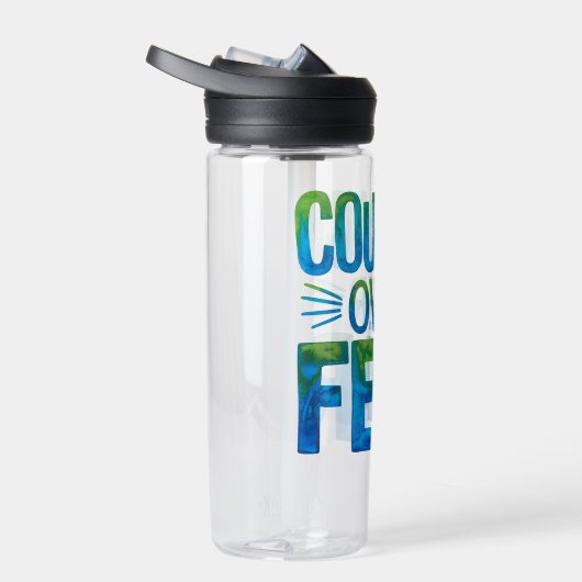 Courage over fear trinkflasche (Rechts)