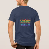 Courage Overcomes Hurdles Tri-Blend Shirt (Rückseite)