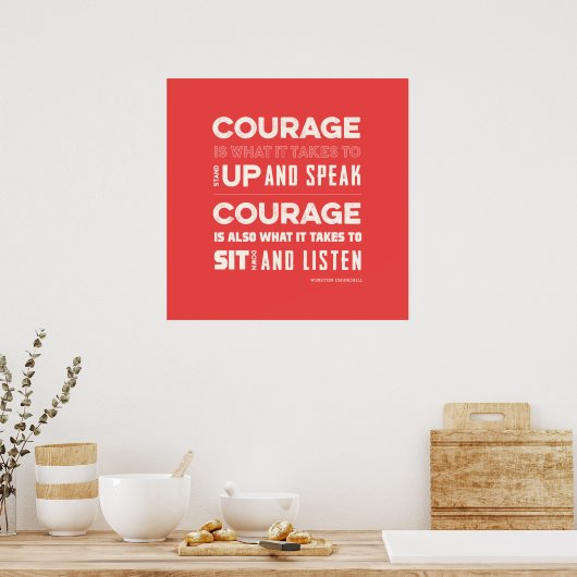 Courage Poster (Küche)
