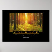 Courage Poster: Baltasar Gracian Poster (Vorne)