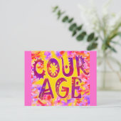 Courage Postkarte (Stehend Vorderseite)