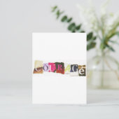 Courage Postkarte (Stehend Vorderseite)