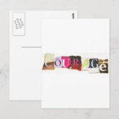 Courage Postkarte (Vorne/Hinten)