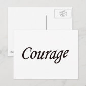 Courage Postkarte (Vorne/Hinten)