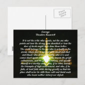 Courage Postkarte (Vorne/Hinten)