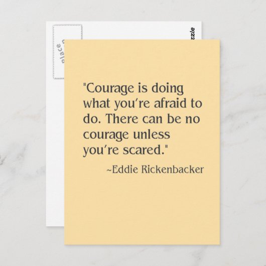 courage postkarte (Vorne/Hinten)