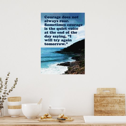 Courage rost nicht immer Poster (Küche)