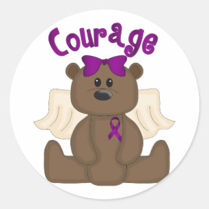 Courage Runder Aufkleber