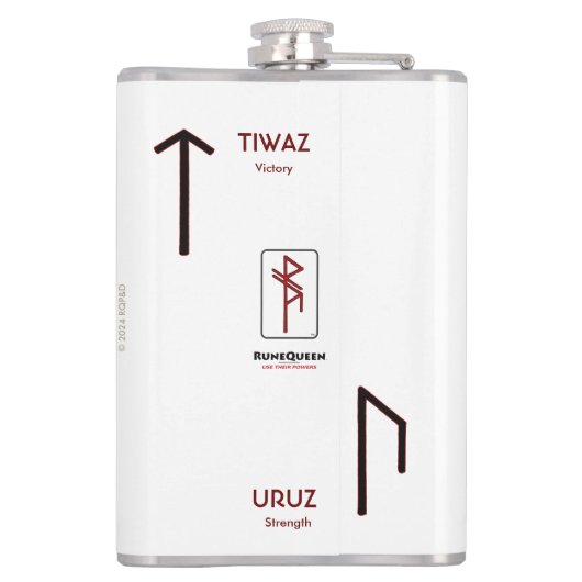 Courage Runic Bindrune Flachmann (Rückseite)