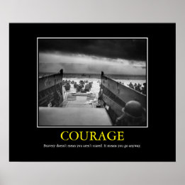 Courage — Tagesdruck Poster