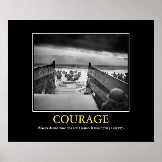 Courage — Tagesdruck Poster (Vorne)