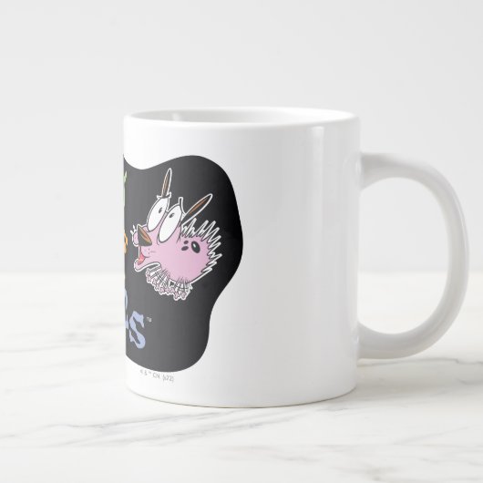 Courage the Cowardly Dog | Creepy Stuff Happens Jumbo-Tasse (Rechts)