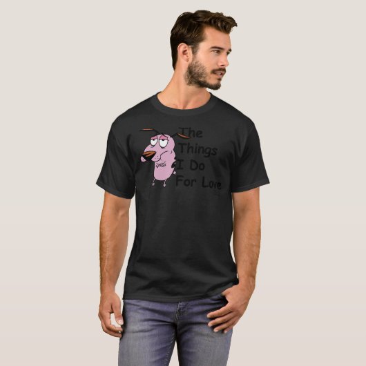 Courage the Cowardly Dog For Love T-Shirt (Vorne ganz)