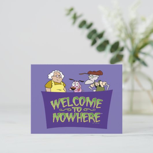Courage the Cowardly Dog | Welcome To Nowhere Postkarte (Stehend Vorderseite)