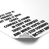 Courage to Begin inspirierendes Mini-Gedicht Poster (Ecke)