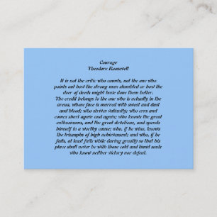 Courage Visitenkarte