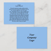 Courage Visitenkarte (Vorne/Hinten)