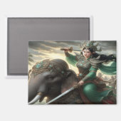 Courage von Jade Magnet (Vorderseite/Rückseite)