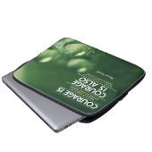 "Courage" Winston Churchill Inspiration Zitat Laptopschutzhülle (Vorne Knopf)