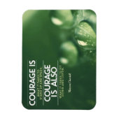 "Courage" Winston Churchill Inspiration Zitat Magnet (Vertikal)