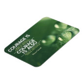 "Courage" Winston Churchill Inspiration Zitat Magnet (Linke Seite)