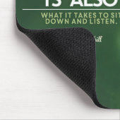 "Courage" Winston Churchill Inspiration Zitat Mousepad (Ecke)