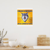 Courage Wolf Crush Enemies Poster (Küche)