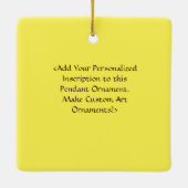 Courage Word Art Custom Holiday Geschenk Ornamente (Rückseite)