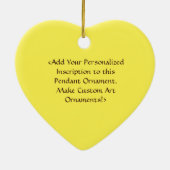 Courage Word Art Custom Holiday Geschenk Ornamente (Hinten)