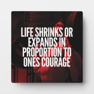 Courage - Workout Motivierend Fotoplatte