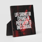 Courage - Workout Motivierend Fotoplatte (Vorderseite)