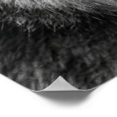 „Courage Zitat Wolf Design – Motivierend“ Poster (Ecke)