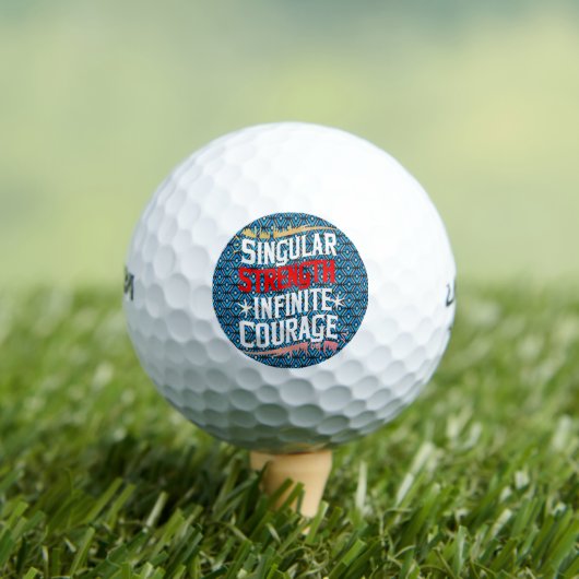 Courage Zitate, um grenzenlosen Mut zu entfachen Golfball (Insitu T-Shirt)