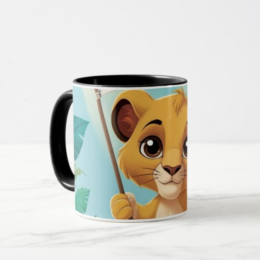 Courageous Little Dog with a Bandage Tasse (Vorderseite Links)