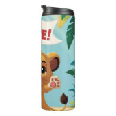 Courageous Little Dog with a Bandage Thermosbecher (Nach rechts gedreht)