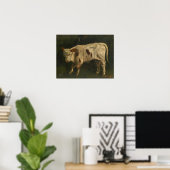 Courbet - Das Kalb Poster (Heimbüro)