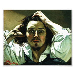 Courbet der verzweifelte Mann drucken Fotodruck