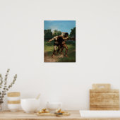 Courbet - Die Wrestler Poster (Küche)