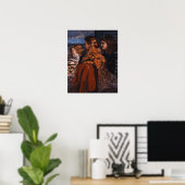 Courbet - Drei junge Engländer Poster (Heimbüro)