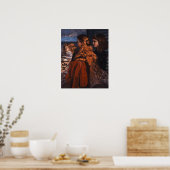 Courbet - Drei junge Engländer Poster (Küche)