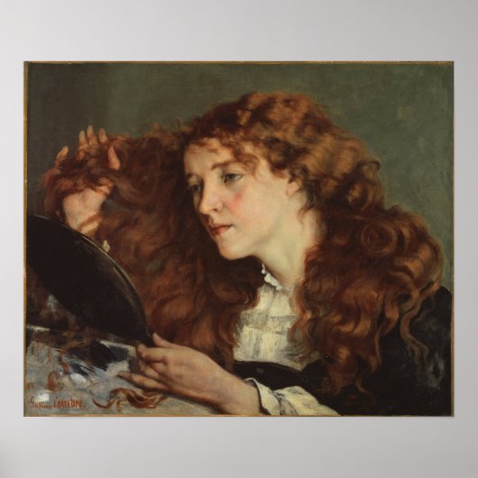 Courbet - Jo Das schöne irische Mädchen Poster (Vorne)
