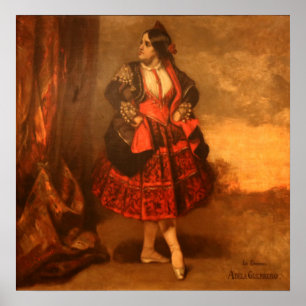 Courbet - La Signora Adela Guerrero Spanischer Tän Poster