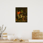 Courbet - Nach der Jagd Poster (Küche)