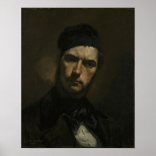 Courbet - Portrait von H. J. Van Wisselingh Poster