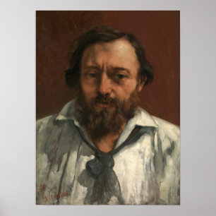 Courbet - Porträt von Pierre Dupont 1868 Poster
