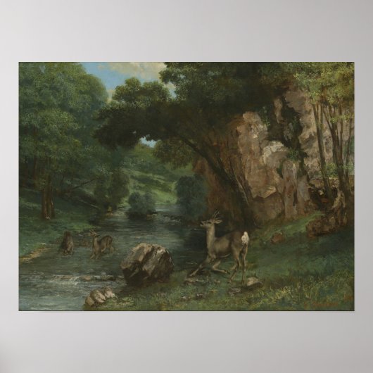 Courbet - Roh Dee an einem Streit Poster (Vorne)