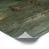 Courbet - Roh Dee an einem Streit Poster (Ecke)
