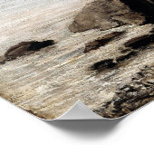 Courbet - Sunset Vevey Schweiz Poster (Ecke)