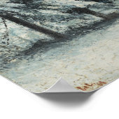 Courbet - Winterlandschaft Poster (Ecke)