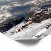 Courchevel 1850 3 Valleys Französische Alpen Frank Poster (Ecke)